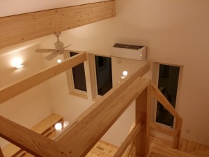 ２階ホールからの眺め。