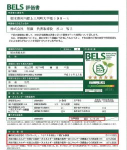 ＢＥＬＳ評価書